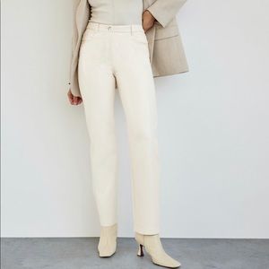 Aritzia Melina Leather Pants ( Birch )